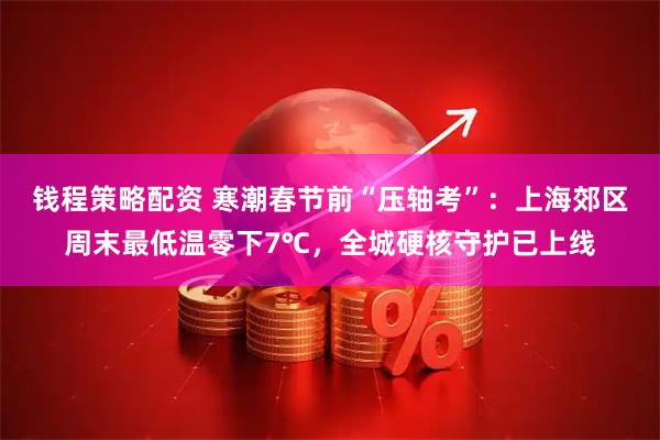 钱程策略配资 寒潮春节前“压轴考”：上海郊区周末最低温零下7℃，全城硬核守护已上线